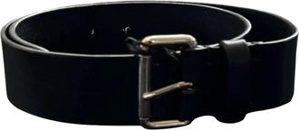 Douuod Roller Buckle Belt - Dames - Riemen - Zwart - 75 CM - Leer - Accessoires