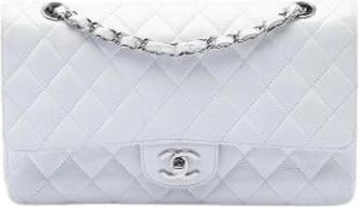 Chanel Pre-owned Classic Double Flap Schoudertas - Dames - Vintage Schoudertas - Wit - ONE Size - Leer - Vintage