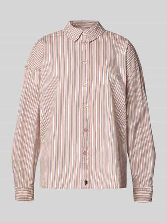 Review Regular Fit Hemdbluse mit Label-Stitching in Altrosa, Gr&ouml;&szlig;e XL