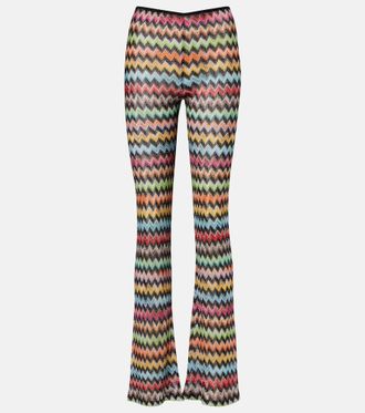 Missoni Zigzag lam&eacute; flared pants