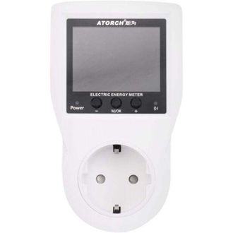 OEM Medidor De Electricidad Digital Wifi Crezuo De 220 V Ca Con Enchufe De Potencia Y Energ&iacute;a-crezuo