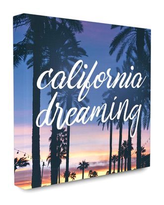 Stupell Industries Home Decor California Dreaming Cursive Typography