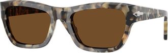 Persol PO0091S Polarized 107157 Mens Sunglasses Tortoiseshell Size 53