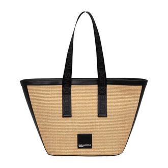 Karl Lagerfeld Shopper Bag - Dames - Tassen - Beige - Maat: ONE Size