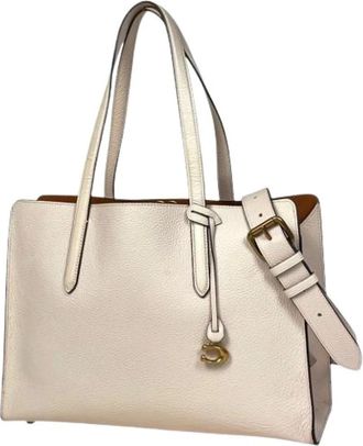 Coach Pre-owned Tote Bags, female, White, Size: ONE SIZE Pre-owned Shoulder Tote Bag