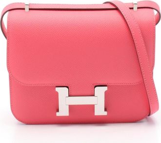 Herm&egrave;s Herm&egrave;s Pink Epsom Leather Constance 18 Size S