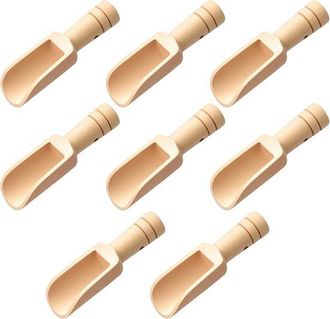 OEM 8 Cucharitas De Madera Peque&ntilde;as De 7,6 &times; 2,3 Cm Para T&eacute; De Hierbas Y Sal