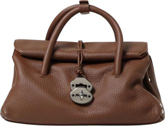 Zanellato Tassen, Dames, Bruin, ONE Size, Leer, Borsa Dotta Small