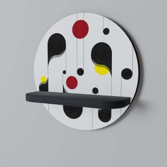 OEM Estante Redondo Negro Para Unir Puntos Y Canciones De Cuna