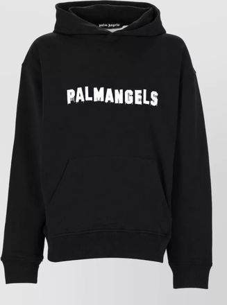 Palm Angels cotton logo-print hoodie