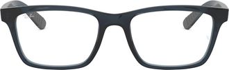Ray-Ban 57mm Square Optical Glasses in Blue Grey at Nordstrom