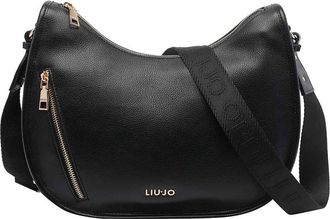 Liu Jo Black Logo Hobo Bag
