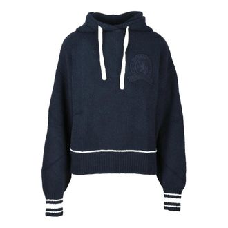 Tommy Hilfiger Felpa - Dames - Hoodies - Blauw - XS - Katoen - Hoodies & sweatvesten