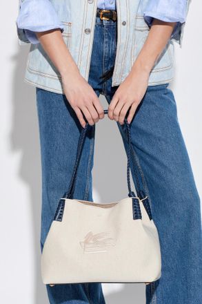 Etro Libra Medium Shopper Bag, Womens, Cream