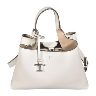 Tod's Tods, Handbags, female, Beige, Size: ONE SIZE Small Leather Handbag