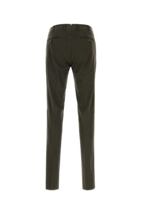 Pantaloni Torino Mens Dark Brown Stretch Cotton Blend Silkochino Pant Y177 Pantaloni Trousers