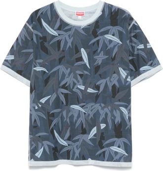 Kenzo Blauw Logo Print Crew Neck T-shirts - Heren - T-shirts - Blauw - L - Tops