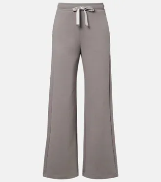 Max Mara Cotton-blend wide-leg sweatpants