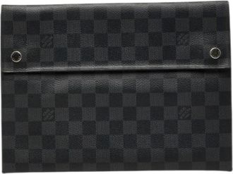 Louis Vuitton Pre-owned Clutch Bag - Dames - Vintage Clutch - Zwart - ONE Size - Leer - Vintage
