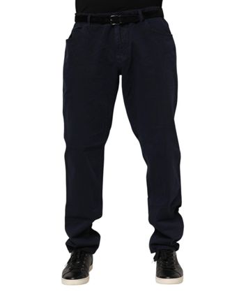 Dolce & Gabbana Mens Black Cotton Tapered Denim Jeans Elastane Clothing