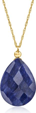 Ross-Simons Sapphire Necklace in 10kt Yellow Gold
