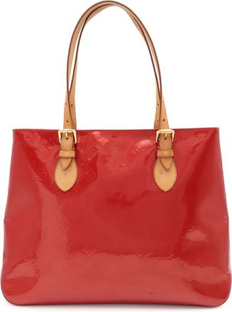 Louis Vuitton Noisette Red Color Leather Tote Bag (Pre-Owned)