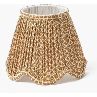 Mrs. Alice Caramel Lotus Deep Scalloped Lampshade in Mustard at Nordstrom