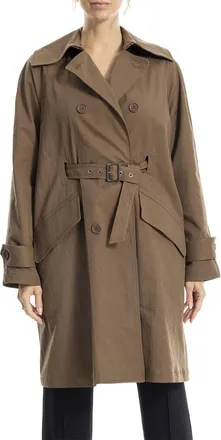 Max Studio Sueded Twill Coat