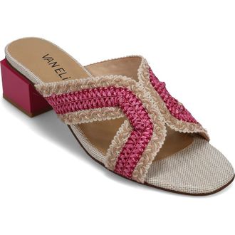 Vaneli Cyndia Block Heel Sandal in Fuchsia at Nordstrom, Size 7.5