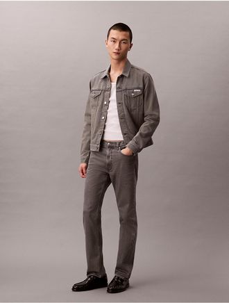 Calvin Klein Jeans Calvin Klein Mens Slim Straight Jeans - Grey - 30W x 32L