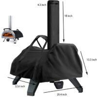 OEM Funda Protectora Para Horno De Pizza, Estuche De Transporte Compatible Con Karu 16, Resistente Al Agua Y Al Polvo, Color Negro (82,6 X 52,4 X 33,8 Cm)