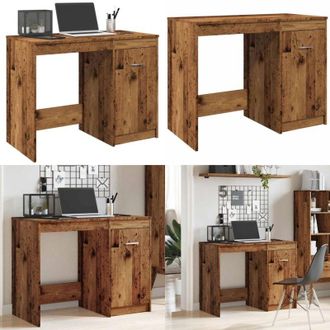 vidaXL Scrivania Legno Antico 100x50x76 cm in Legno Multistrato - Scrivania da ufficio - Scrivania moderna