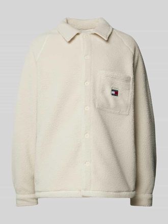 Tommy Jeans Freizeithemd mit Brusttasche in Offwhite, Gr&ouml;&szlig;e S