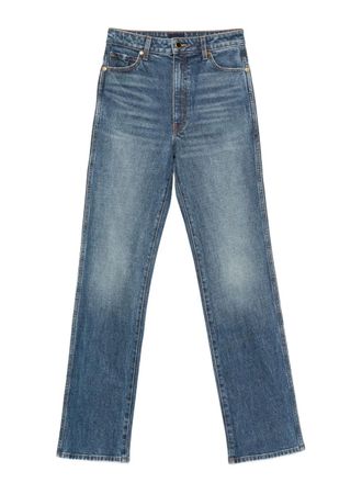Khaite five-pocket denim jeans - women - Fabric - 27 - Blue