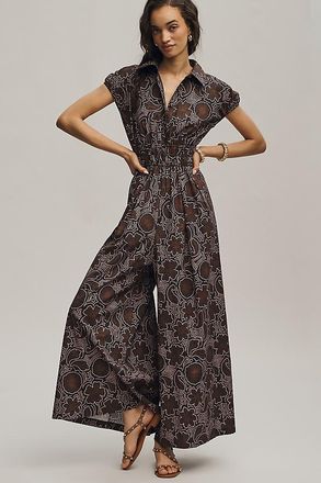 Hutch Printed Short-Sleeve Jumpsuit