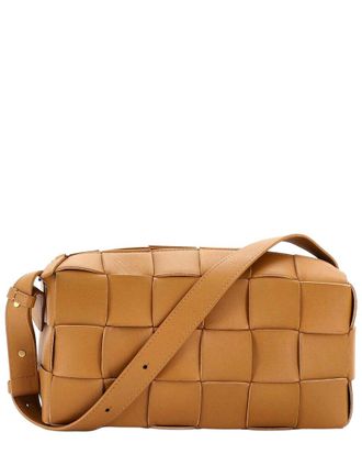 Bottega Veneta Brick Cassette Shoulder Bag Maxi Intrecciato Small (Authentic Pre-Loved)
