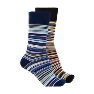 Paul Smith Socks, male, Multicolor, Size: ONE SIZE Signature Stripe Socks 2-Pack