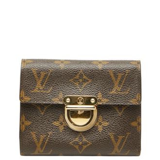 Louis Vuitton Brown Pvc Leather Wallet (Bi-Fold) (Pre-Owned)