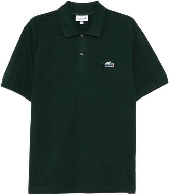 Lacoste logo-appliqué cotton polo shirt - men - Cotton - 5 - Green