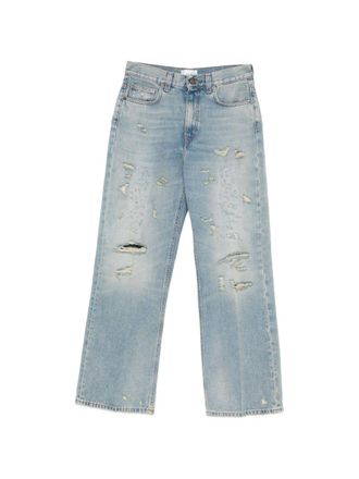 Haikure Womens Winny Wide-Leg blue Jeans