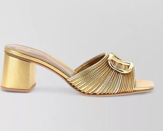Valentino Garavani vlogo signature block heel open toe sandals