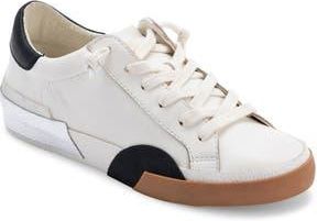 Dolce Vita Zina Sneaker in White/black Leather at Nordstrom Rack, Size 5.5