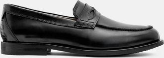 AllSaints Cow Leather Harmon Western Leather Loafer Shoes, Size: UK 11/US 12/EU 45