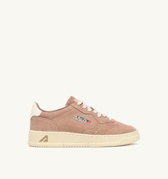 Autry SNEAKERS MEDALIST LOW IN SUEDE ROSE CANNEL E BIANCO