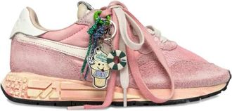 Autry Pink Suede Sneakers