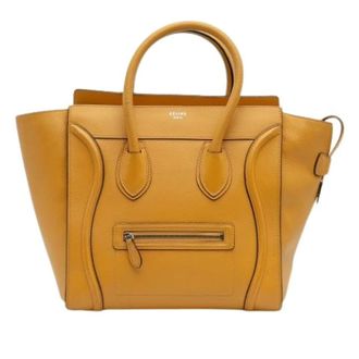 Celine Pre-owned Handbags, female, Yellow, Size: ONE SIZE Pre-owned Leather Tote