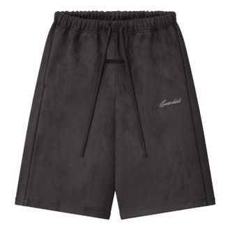 Fear of God Suede Fleece Signature Relaxed Short W/ Piping Ink Black RW01444-0186