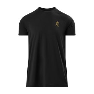 The Gym King Mens Energy T-Shirt Short Sleeve Black/Gold L