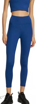 Girlfriend Collective High Rise Compressive Legging In Blue