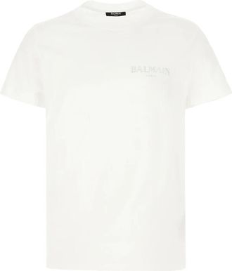 Balmain Vintage Gel T-Shirt - Heren - T-shirts - Wit - S - Katoen - Tops